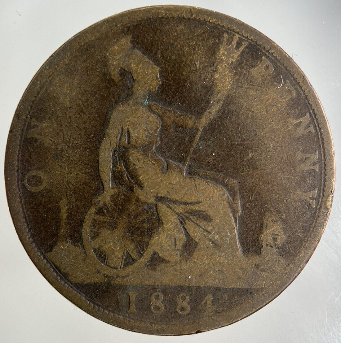 1884 Victoria One Penny Coin | Collectable Grade
