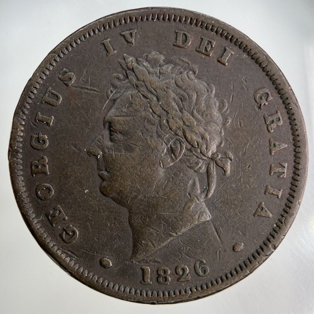 1826 George IV One Penny Coin | Fine Collectable Grade