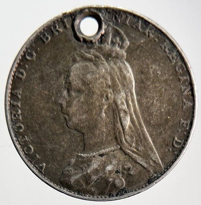 1888 Victoria Four-Pence Maundy Silver Coin | Fine Collectable Grade | a4621