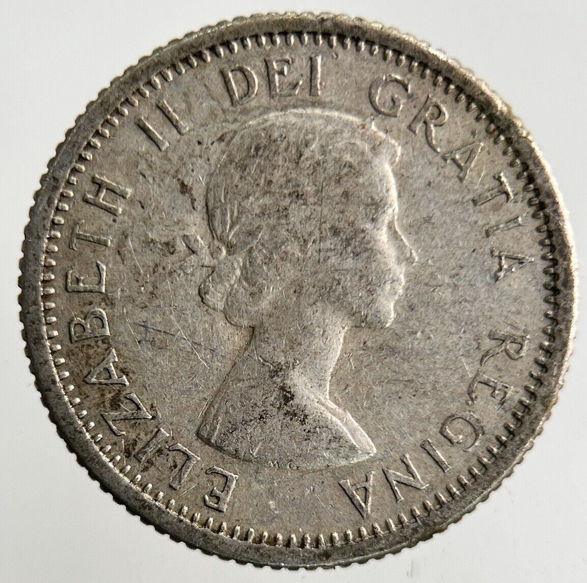 1963 Canada 10 Cents Silver Coin | Fine Collectable Grade