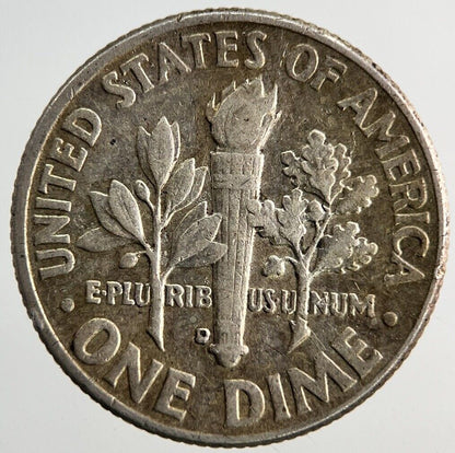 1962 - D US USA Roosevelt Dime Silver Coin | Fine Collectable Grade