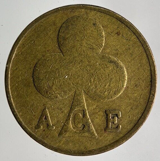 Old Retro London Cafe Ace Gaming Token Coin | Fine Collectable Grade