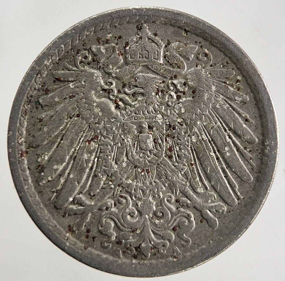 1908 Germany 5 Pfennig Coin | Fine Collectable Grade