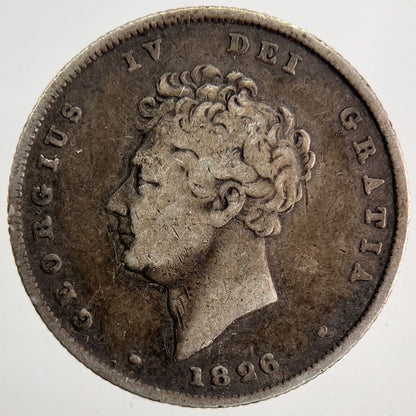 1826 George IV One Shilling Silver Coin | Fine Collectable Grade