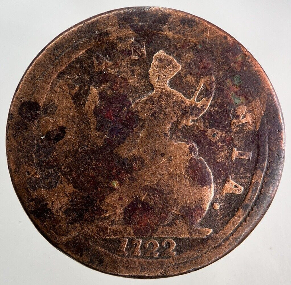 1722 George I 1st Half - Penny Coin | Collectable Grade