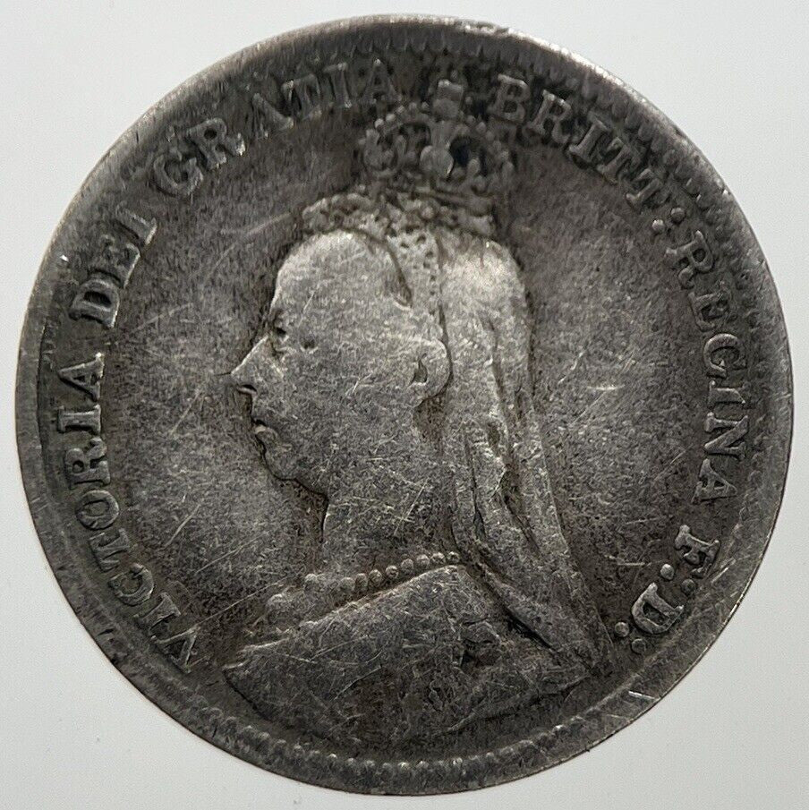 1892 Victoria Threepence Silver Coin | Collectable Grade | a7305