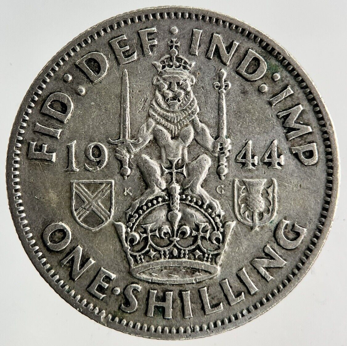 1944 George VI Shilling Silver Coin | Fine Collectable Grade