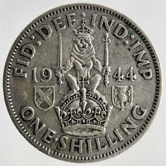 1944 George VI Shilling Silver Coin | Fine Collectable Grade