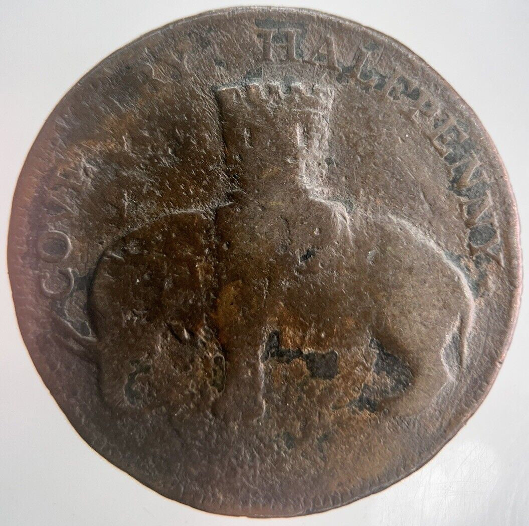 1799 Coventry Elephant Castle Half - Penny Token Coin | Collectable Grade | a4496