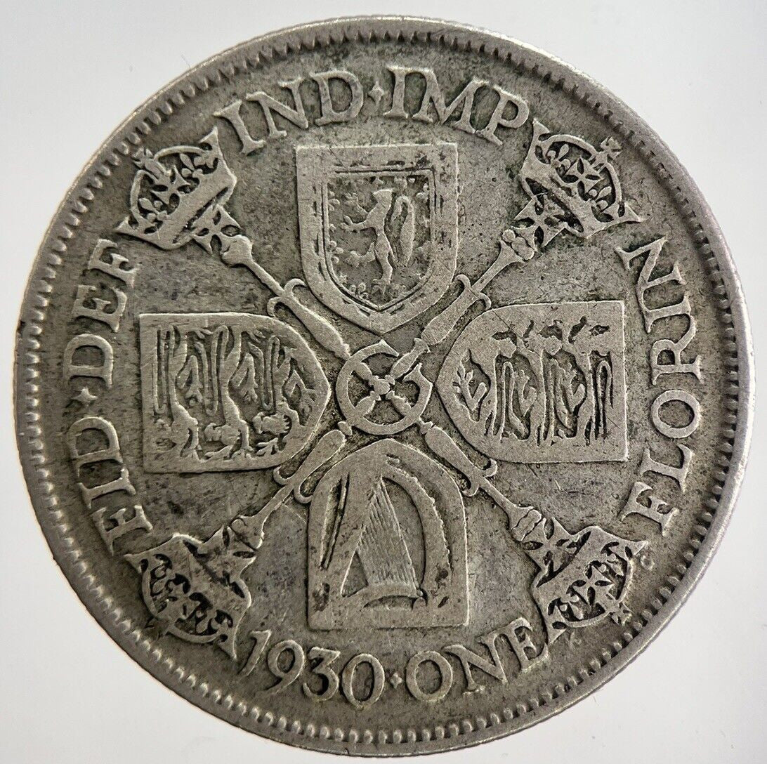 1930 George V Florin Silver Coin | Fine Collectable Grade