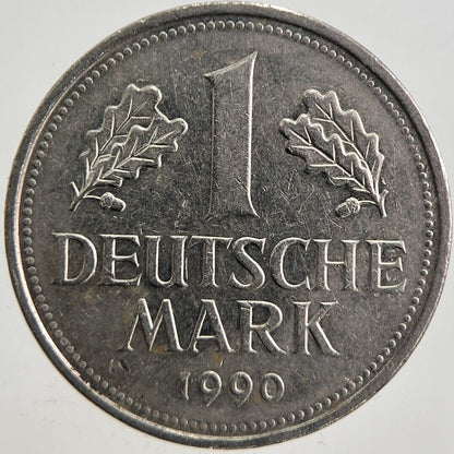 1990 Germany 1 One Mark Coin | Very High Grade | a4960