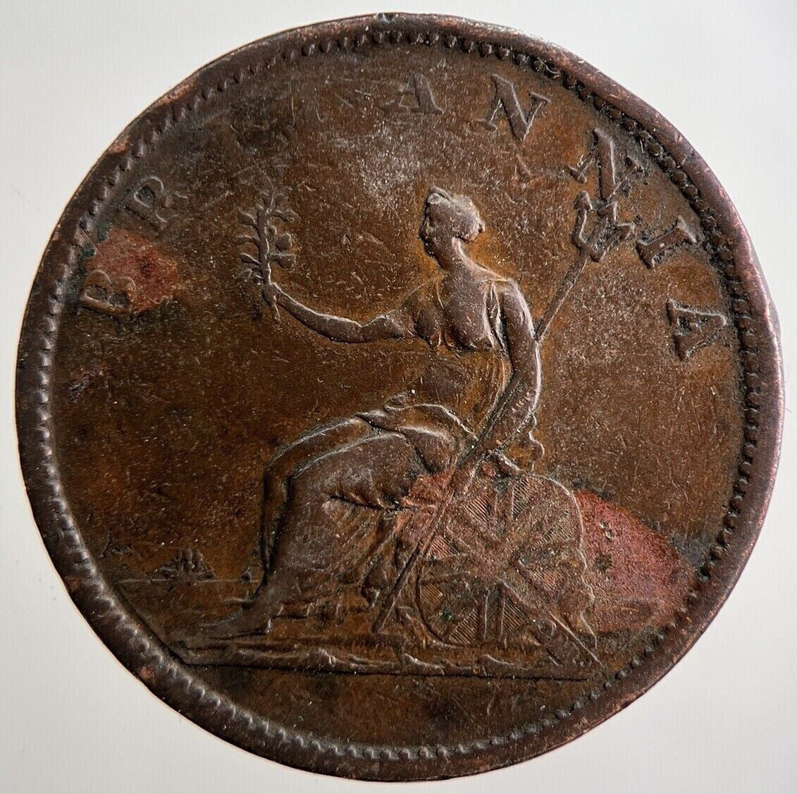 1807 George III 3rd Half - Penny Coin | Fine Collectable Grade | a2638