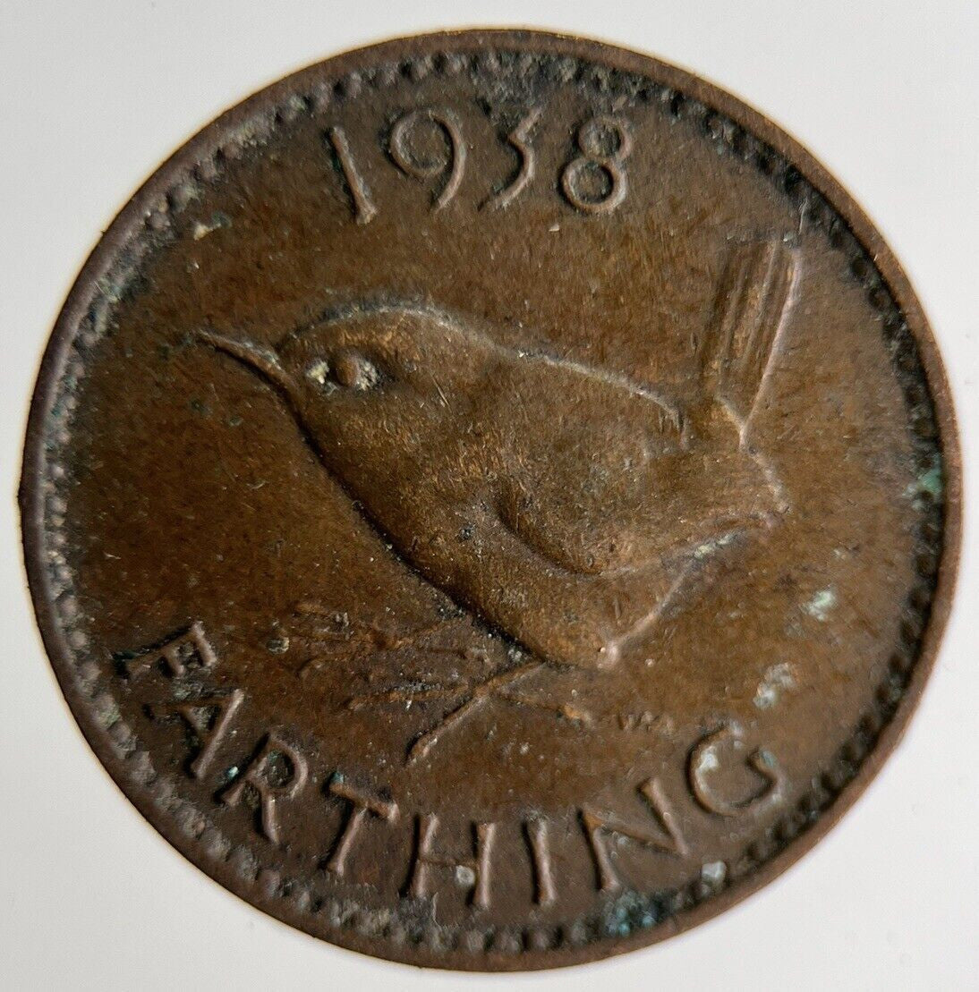 1938 George VI Wren Farthing Coin | Fine Collectable Grade
