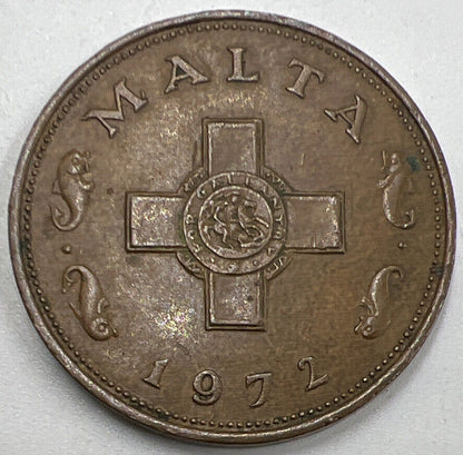 1972 Malta 1 Cent Coin | Collectable Grade | a857
