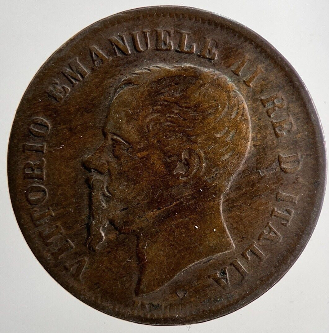 1861 Italy 5 Centesimi Coin | Fine Collectable Grade | a6939