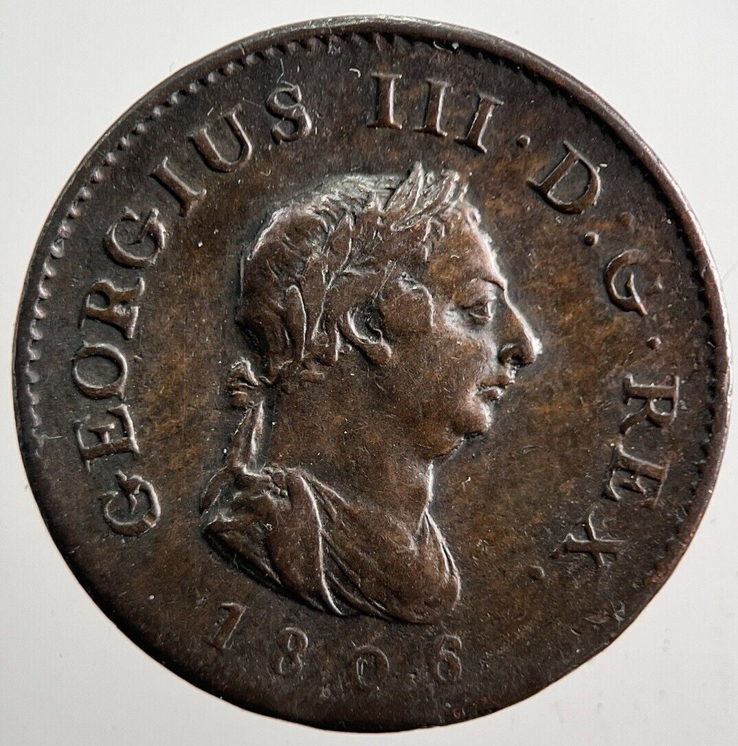 1806 George III Farthing Coin | Very High Grade