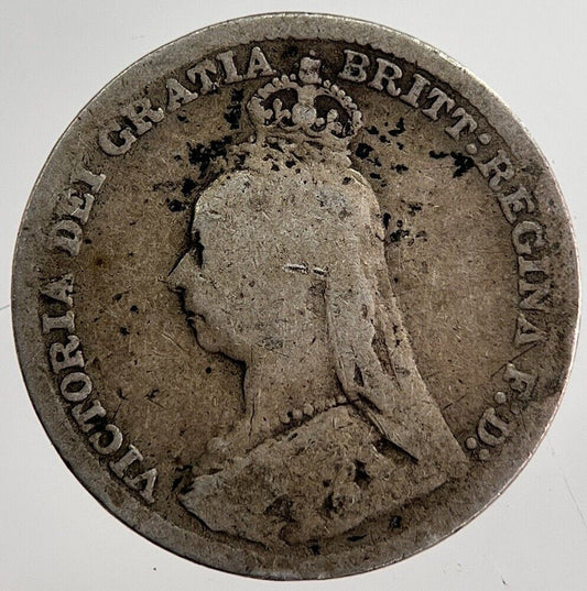 1892 Victoria Threepence Silver Coin | Collectable Grade | a8708
