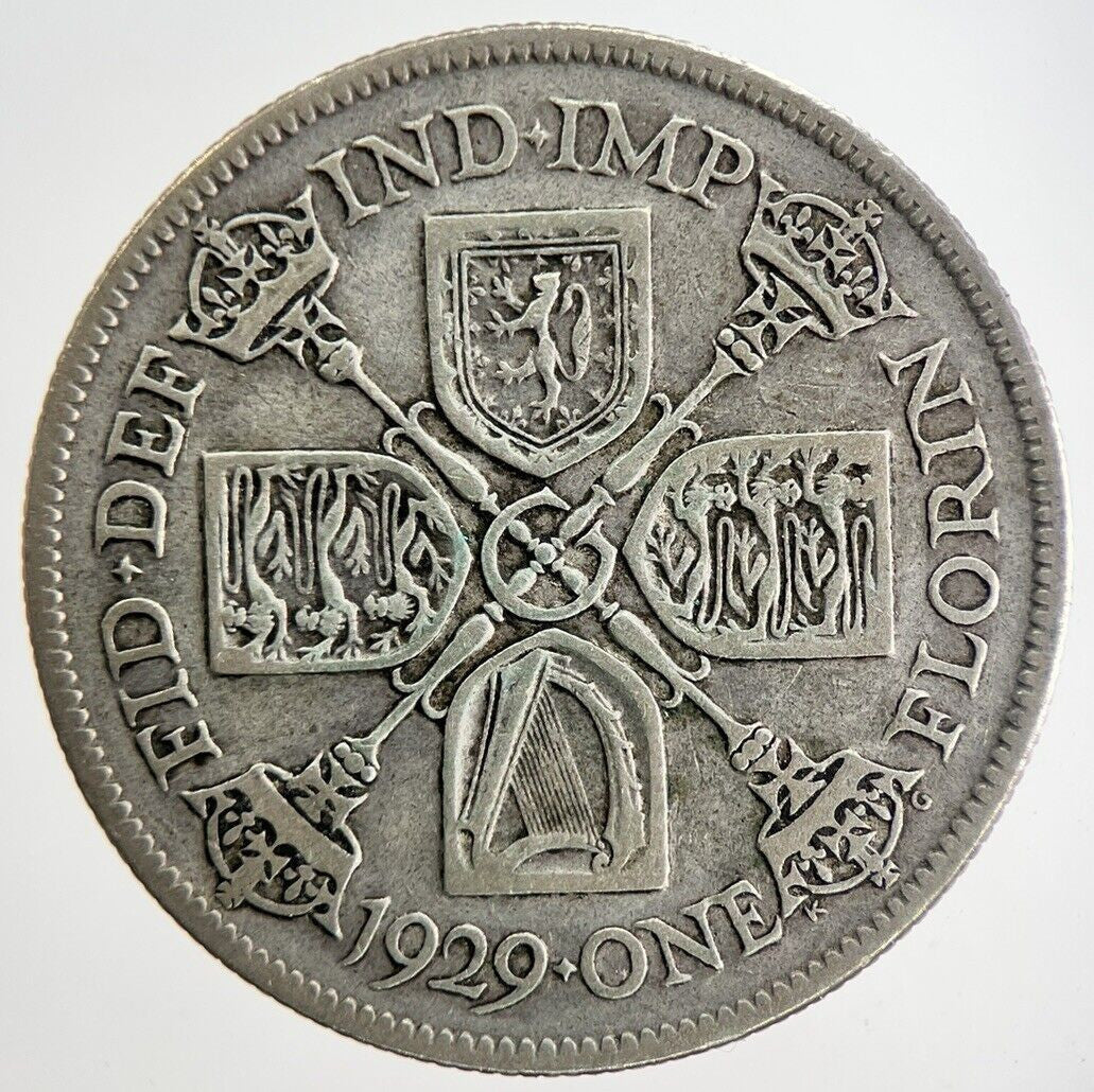 1929 George V Florin Silver Coin | Fine Collectable Grade