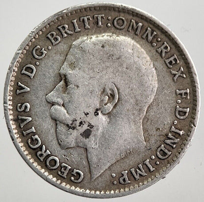 1919 George V Threepence Silver Coin | Fine Collectable Grade | a7882