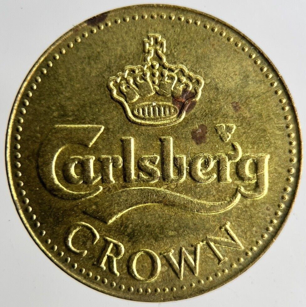 Old Carlsberg Beer Crown Token Coin | Fine Collectable Grade
