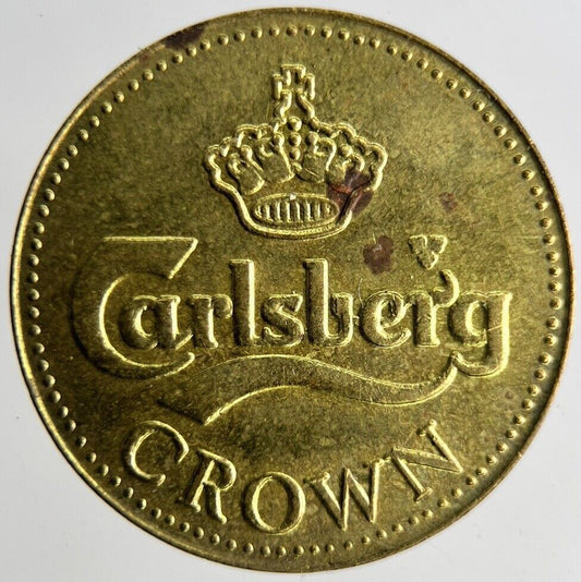 Old Carlsberg Beer Crown Token Coin | Fine Collectable Grade