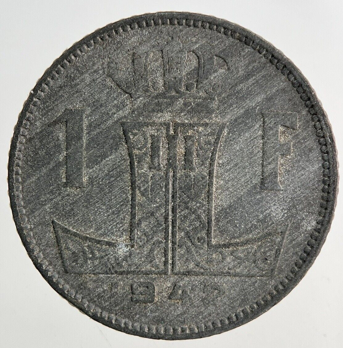 1942 Belgium 1 Franc Coin | Collectable Grade