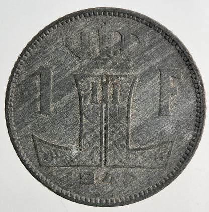 1942 Belgium 1 Franc Coin | Collectable Grade