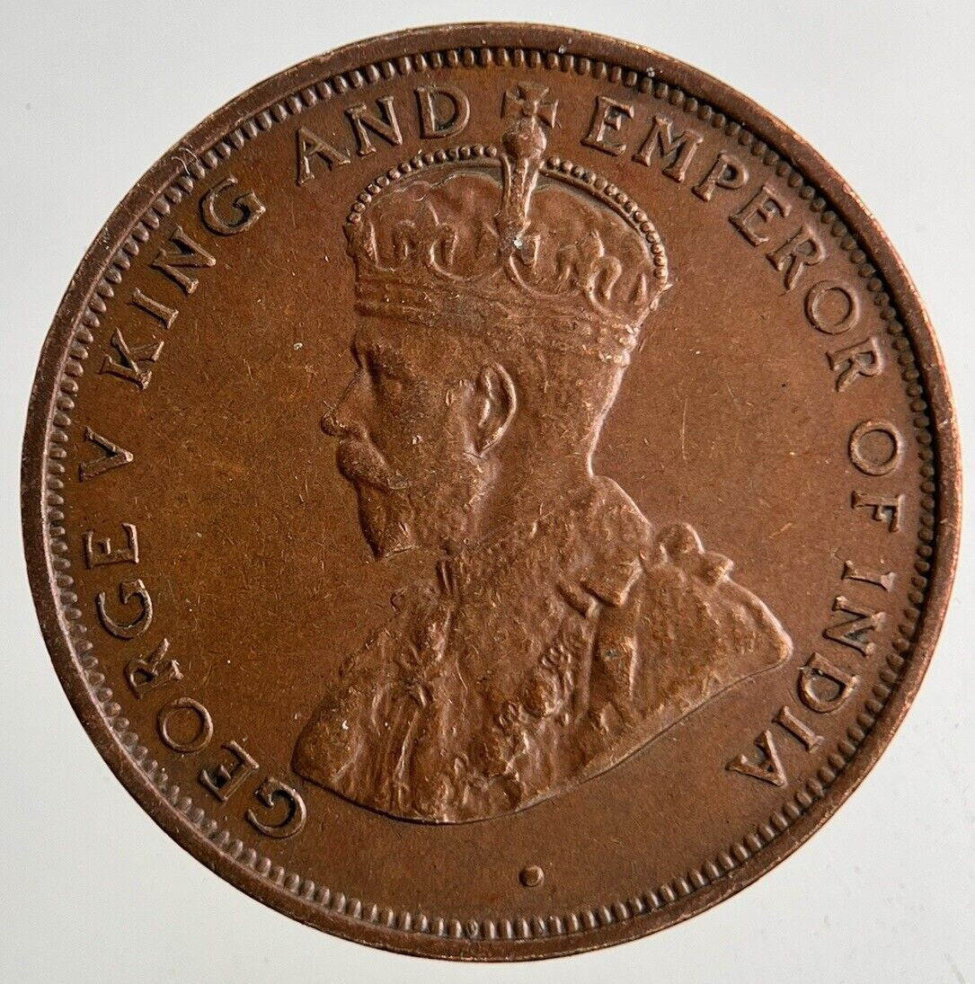 1929 Ceylon 1 Cent Coin | Very High Grade
