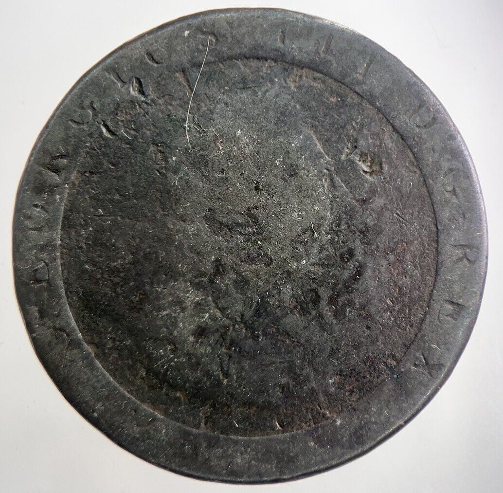 1797 George III 3rd Cartwheel One Penny Coin | Fair Grade | a4446