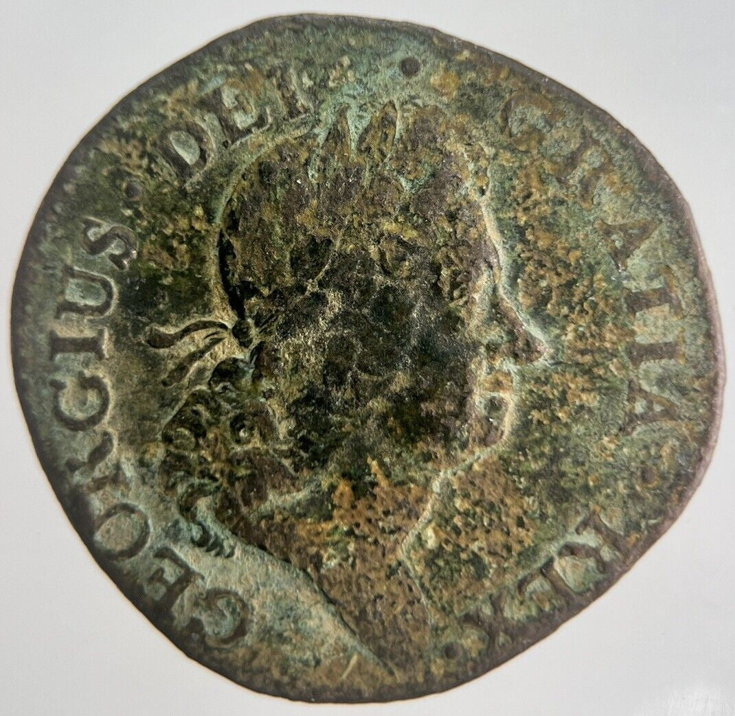 1723 Irish Hibernia Harp Half - Penny Coin | Collectable Grade