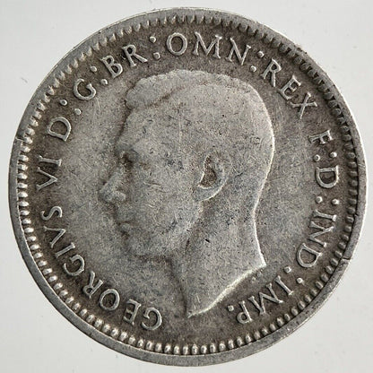 1943 - D Australia Threepence Silver Coin | Fine Collectable Grade