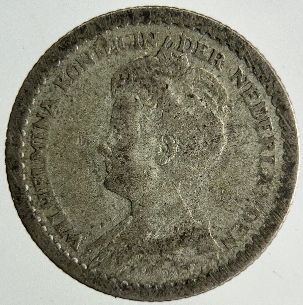 1912 Netherlands 10 Cents Silver Coin | Collectable Grade