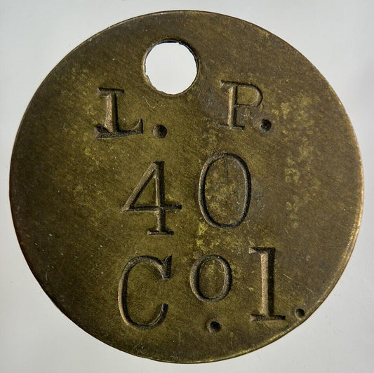 British L P 40 Co 1 Token Coin | Collectable Grade