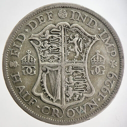 1929 George V Half-Crown Silver Coin | Fine Collectable Grade