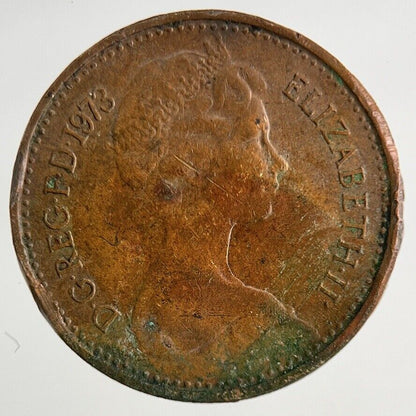 1973 Elizabeth II 2nd New 1/2 Half - Penny Coin | Fine Collectable Grade