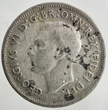 1952 Australia Shilling Silver Coin | Fine Collectable Grade