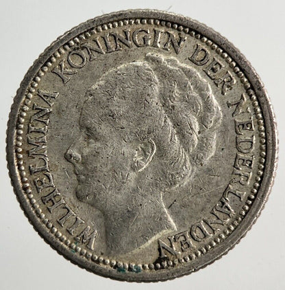 1937 Netherlands 10 Cents Silver Coin | Fine Collectable Grade