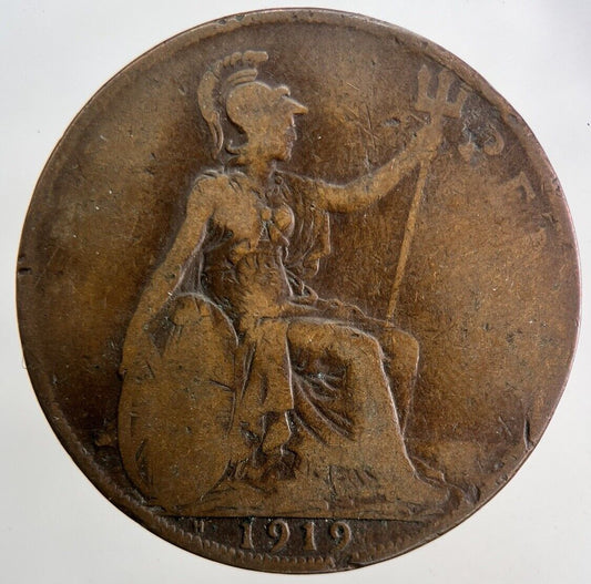 1919 - H George V One Penny Coin | Collectable Grade