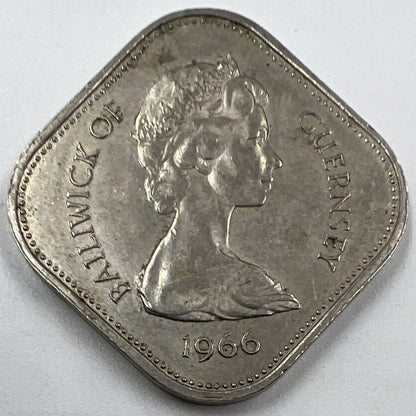 1966 William I 10 Shillings | Guernsey Coin | Fine Collectable Grade | a813