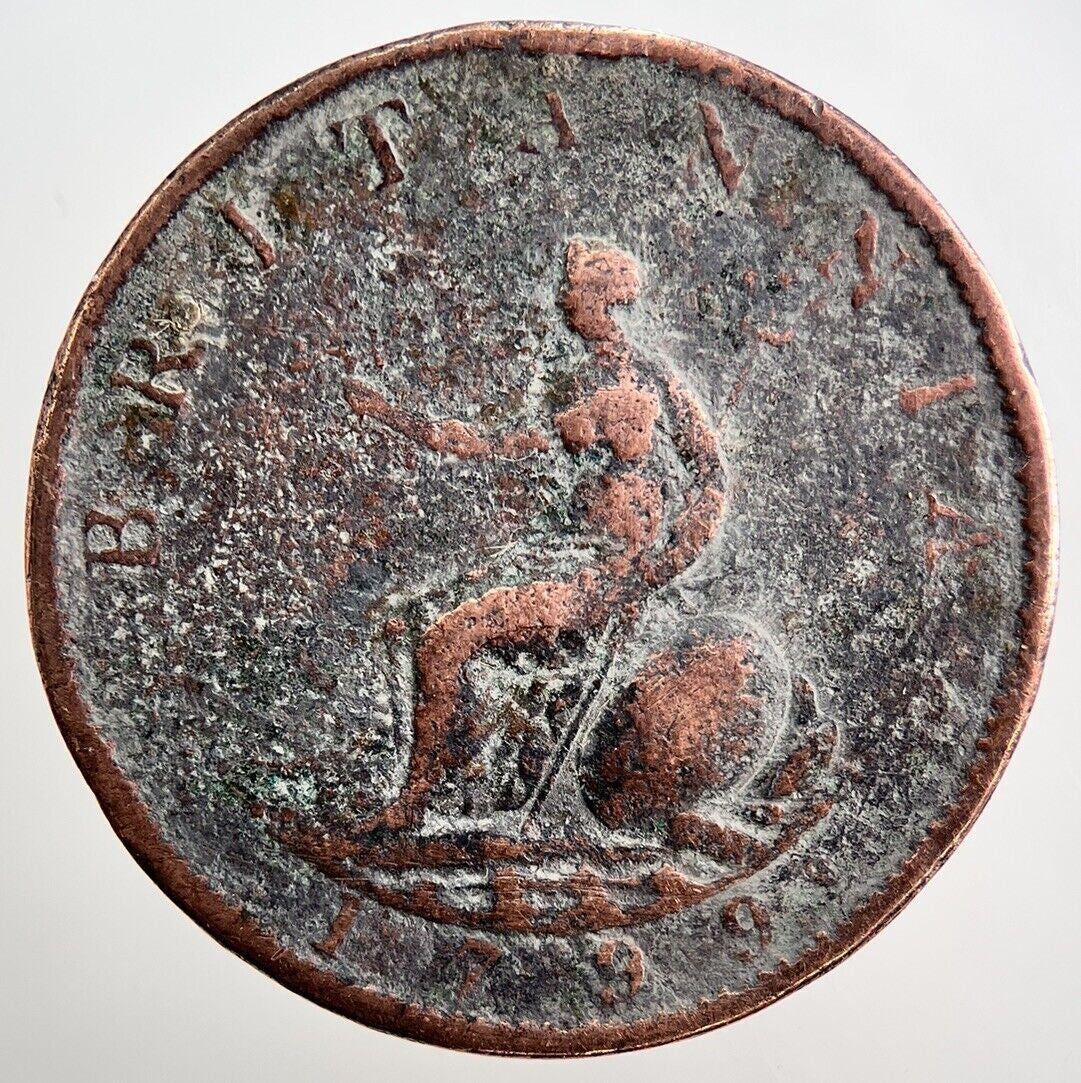 1799 George III 3rd Half - Penny Coin | Collectable Grade | a3380