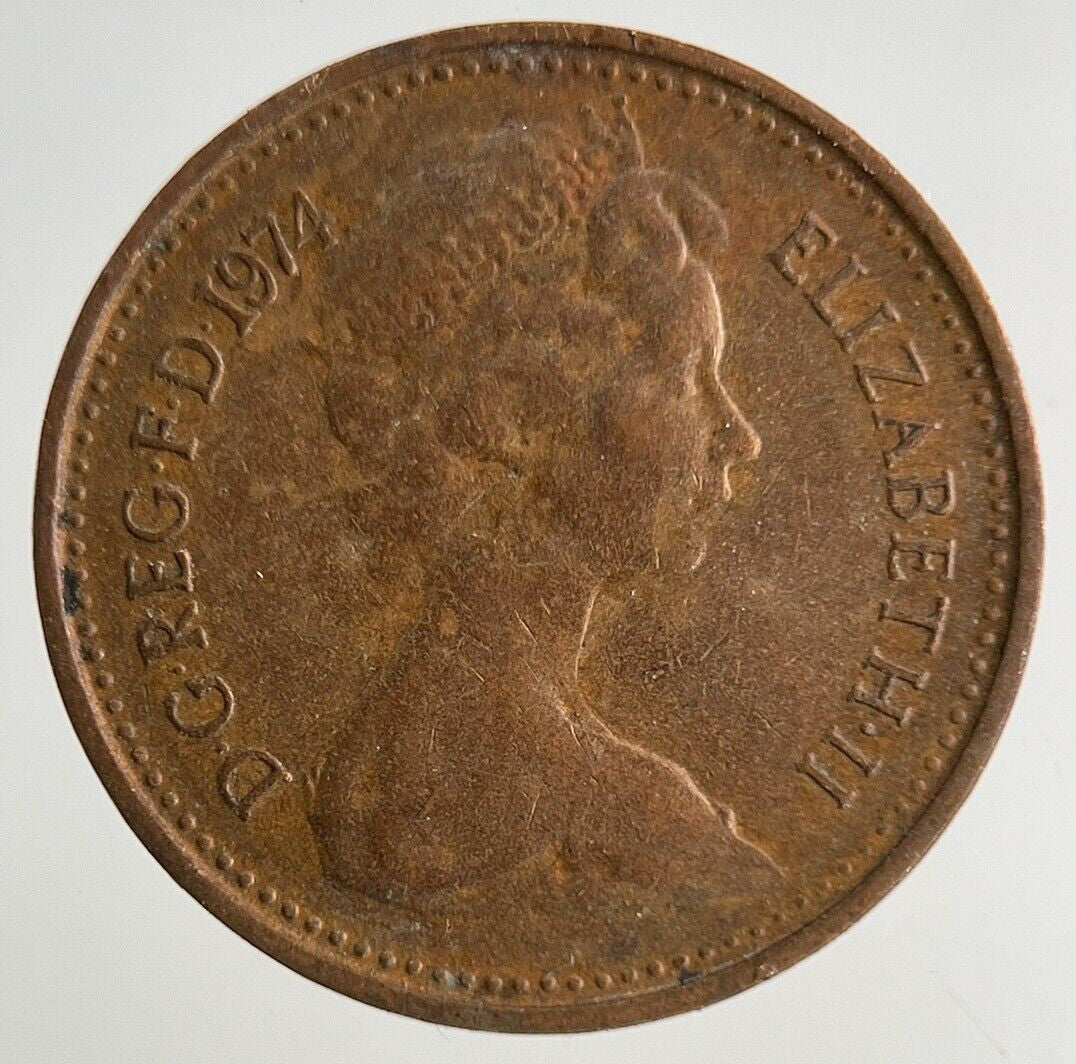 1974 Elizabeth II 2nd New 1/2 Half - Penny Coin | Fine Collectable Grade