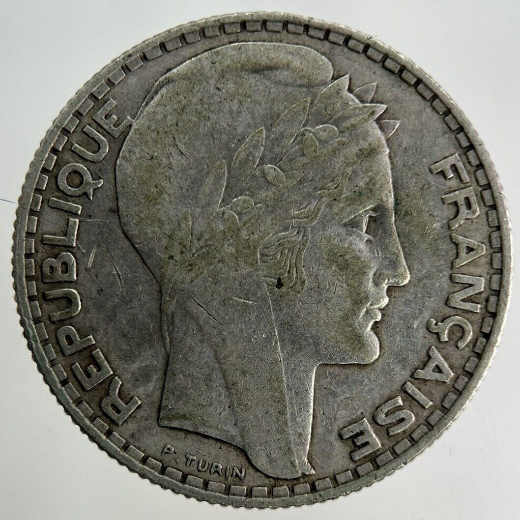 1934 France 10 Franc Silver Coin | Fine Collectable Grade