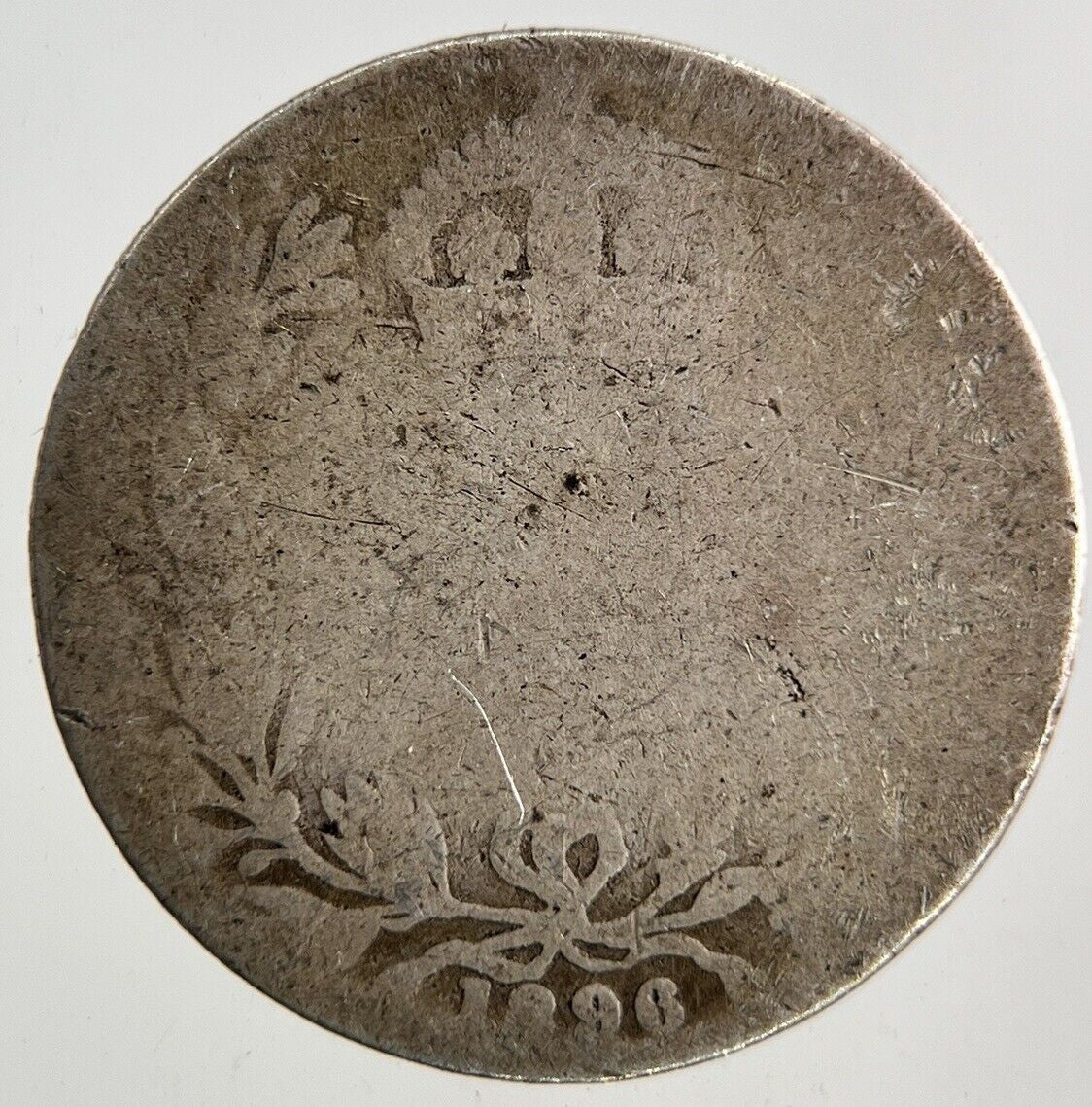 1896 Victoria Sixpence Silver Coin | Fair Grade