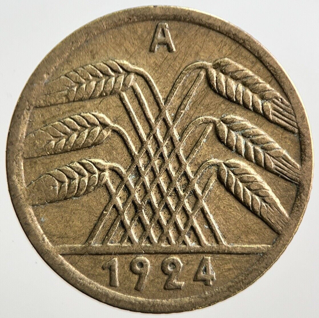 1924 - A Germany 5 Pfennig Coin | Collectable Grade | a3086