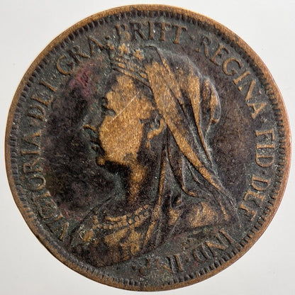 1896 Victoria Half - Penny Coin | Fine Collectable Grade | a5665