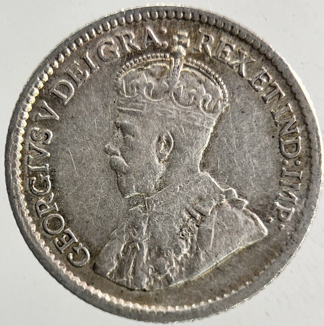 1917 Canada 5 Cents Silver Coin | Fine Collectable Grade