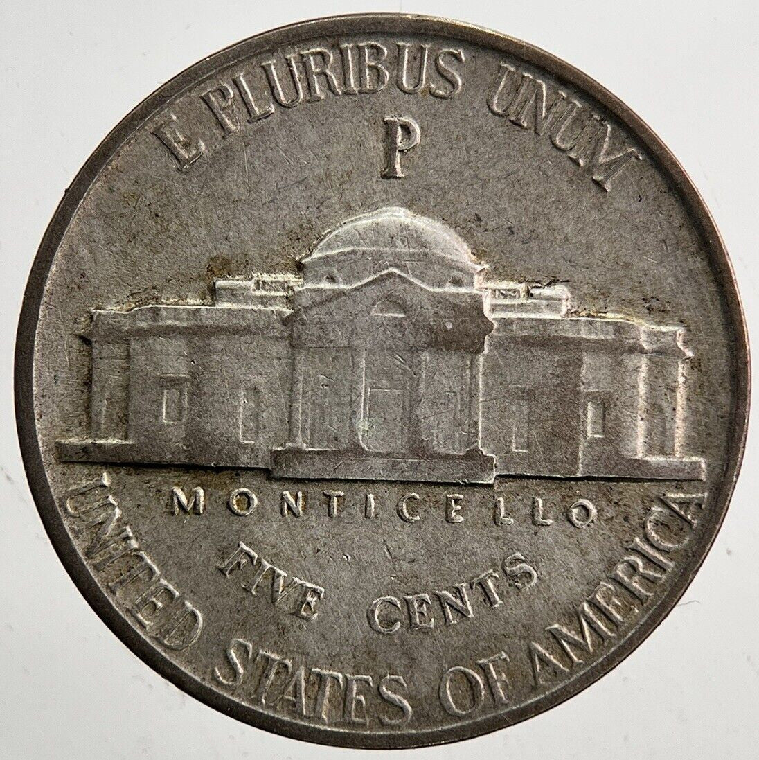 1943 - P US USA War Nickel Silver Coin | Fine Collectable Grade | a5453