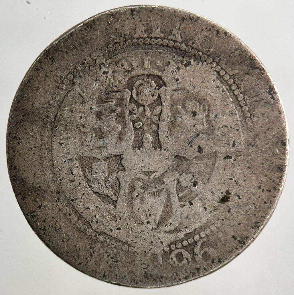 1896 Victoria Shilling Silver Coin | Fair Grade