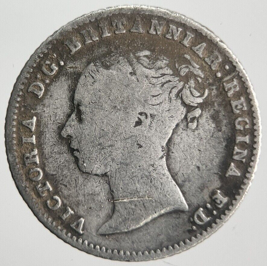 1855 Victoria Four-Pence Groat Silver Coin | Collectable Grade | a4510