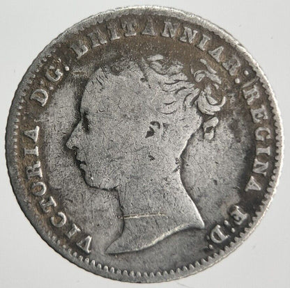 1855 Victoria Four-Pence Groat Silver Coin | Collectable Grade | a4510